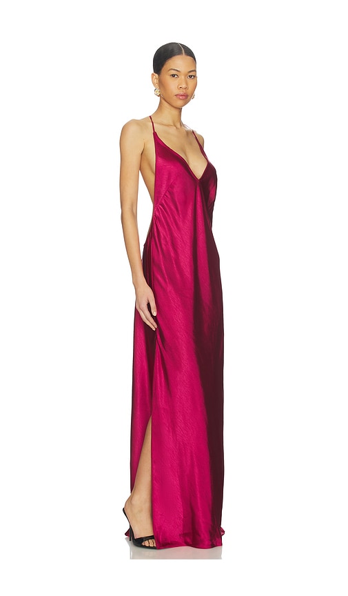  Anna October Maxikleid Berry Justina In Fuchsia. Größe S. Also In L. 