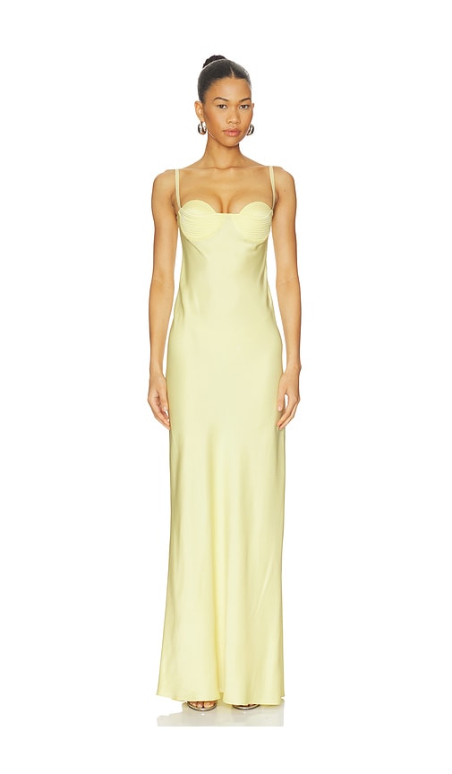 Anna October Levi Maxi Dress In Yellow