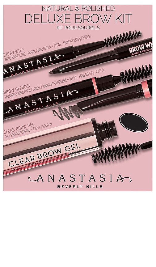 Shop Anastasia Beverly Hills Natural & Polished Deluxe Kit In Dark Brown