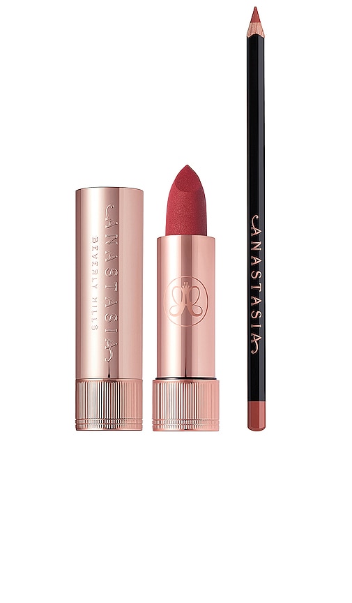 Anastasia Beverly Hills Holiday Lip Duo Kit In Sugar Plum Matte Lipstick And Raisin Lip Modesens 
