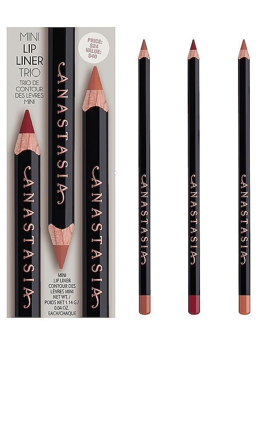 ANASTASIA BEVERLY HILLS MINI LIP LINER TRIO KIT – DEEP TAUPE  BLACKBERRY  & HAZELNUT