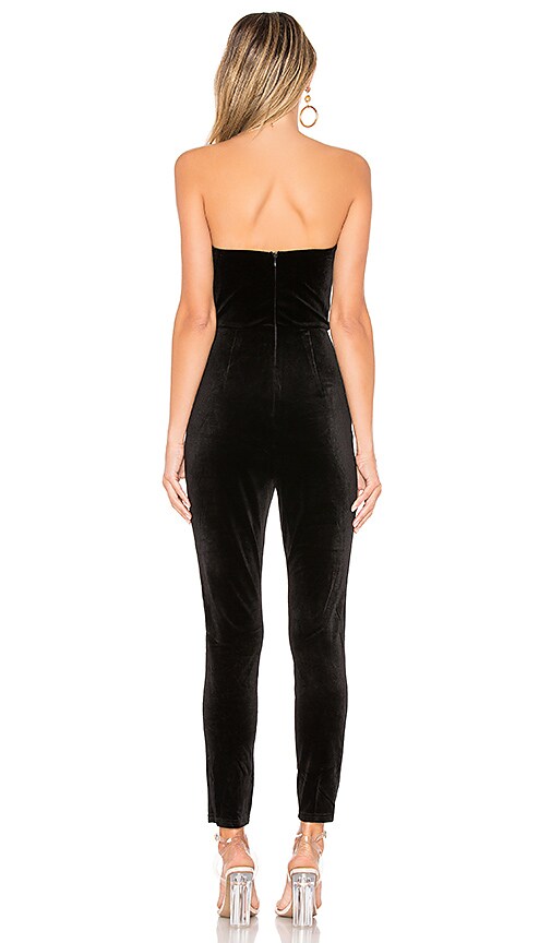 revolve velvet jumpsuit