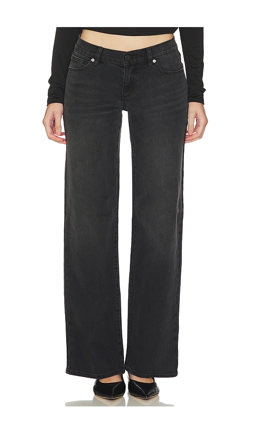 Abrand 99 Wide Leg Jeans In Black