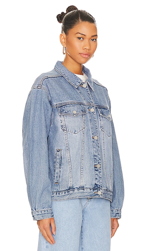 Shop Abrand Sylvie Slouch Jacket In Blue