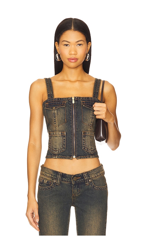 Utility Top in Blue. - size L (also in M, S, XL, XS, XXL) - Abrand - Modalova