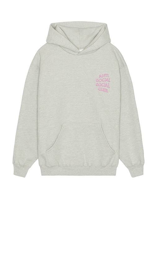 Anti Social Social Club Applique Mind Games Hoodie In Gray
