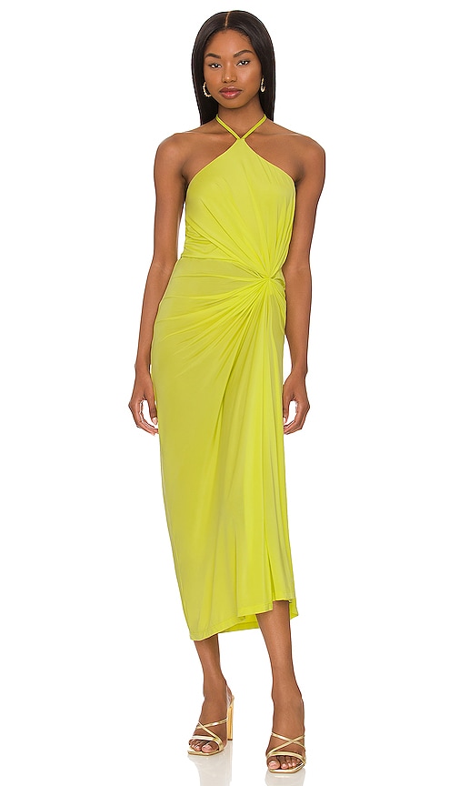 Ambra Halter Neck Gown with Necklace