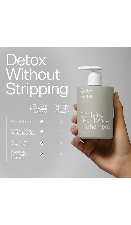 Act+acre Clarifying Hard Water Shampoo For Scalp + Hair Build-up