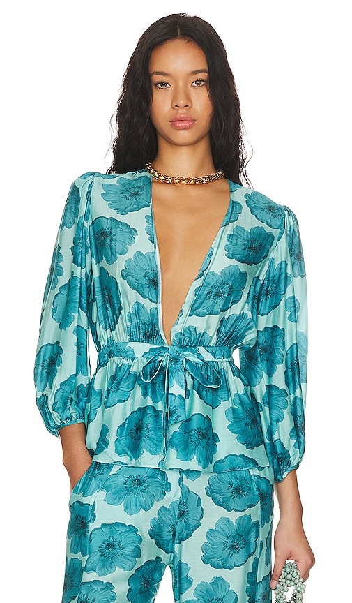 ADRIANA DEGREAS Floral Classic Shirt in Unique