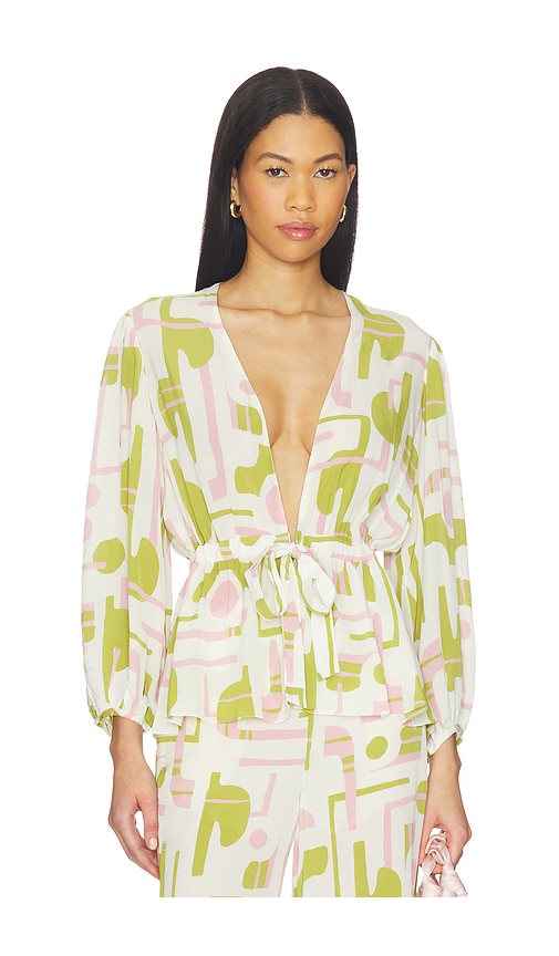 ADRIANA DEGREAS Balearic Voluminous Sleeves Blouse