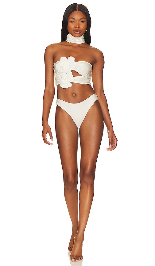 Adriana Degreas Flower Power Bikini In White