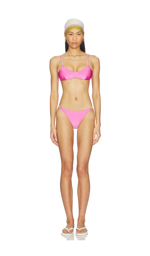 ADRIANA DEGREAS Solid Chain Bikini Set