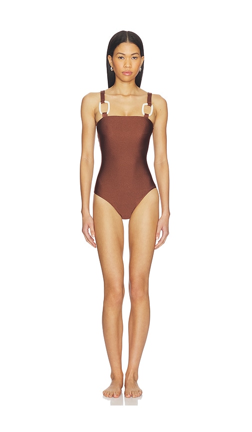 ADRIANA DEGREAS Solid Straps One Piece