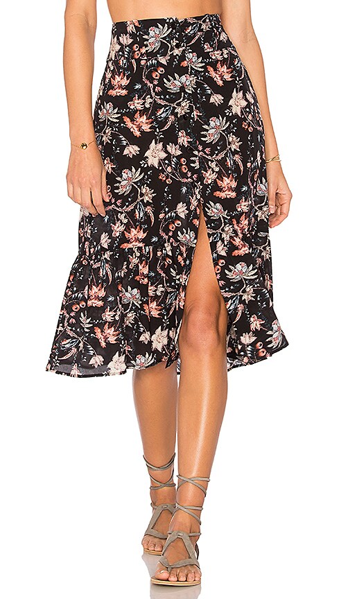 Chinoiserie Midi Skirt