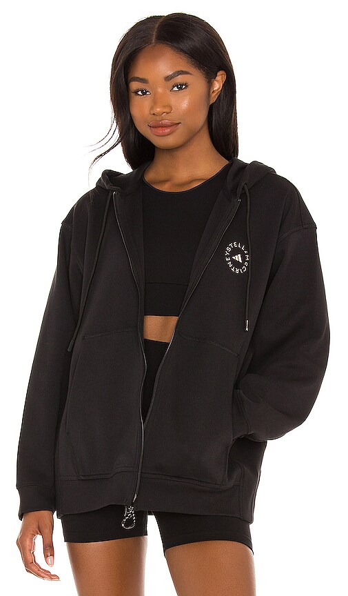 Adidas By Stella Mccartney Asmc Sc Fz Hoodie In Black | ModeSens
