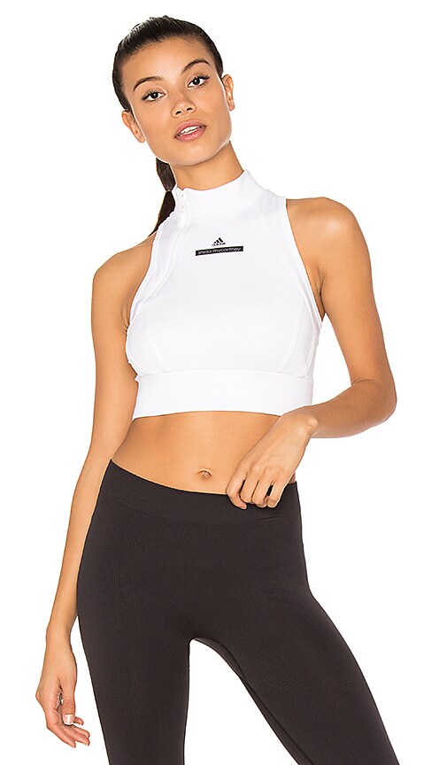 adidas by Stella McCartney The Crop Top in White | REVOLVE