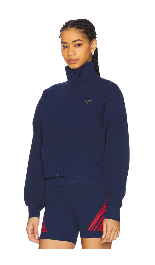 Adidas By Stella Mccartney Knitted Track Top In Navy