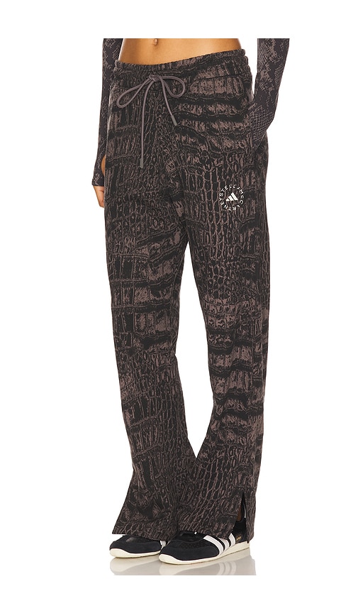 Adidas By Stella Mccartney Loose Printed Sweatpant In Gray
