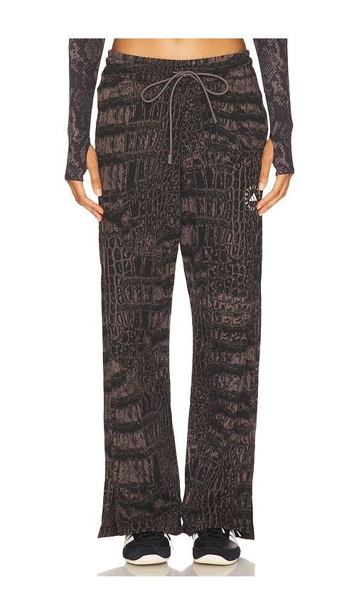Adidas By Stella Mccartney Loose Printed Sweatpant In Gray