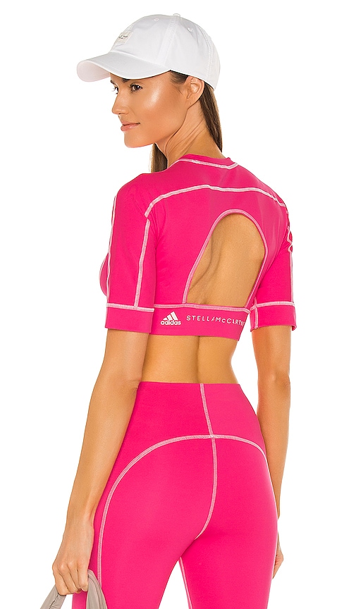 Adidas By Stella Mccartney Asmc Crop Top In Pink