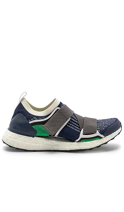 adidas by Stella McCartney UltraBOOST X S in Night Indigo, Granite \u0026 Vivid  Green | REVOLVE