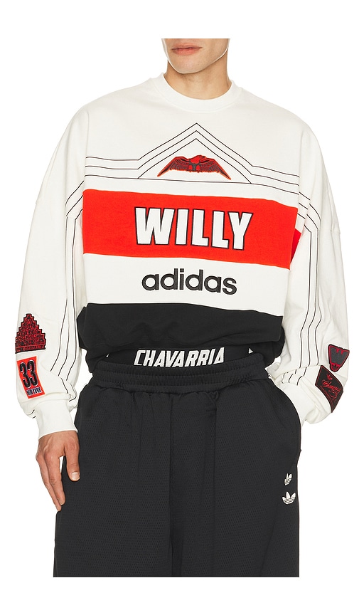 x Willy Chavarria NY Ball Sweatshirt in White. - size XXL/2X (also in S, XS, M, L, XL/1X)