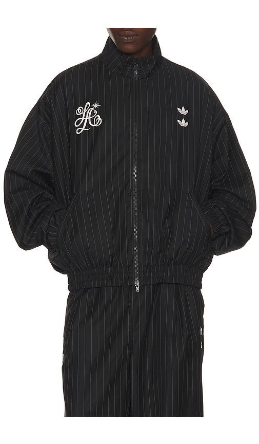adidas Originals x Willy Chavarria Pinstripe Jacket in Black