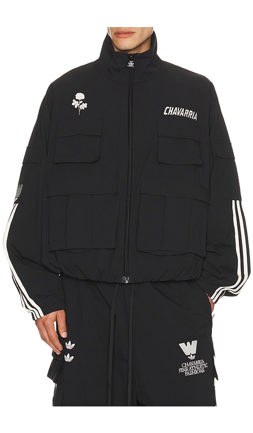 x Willy Chavarria Cargo Track Jacket in Black. - size XL/1X (also in S, M, L)