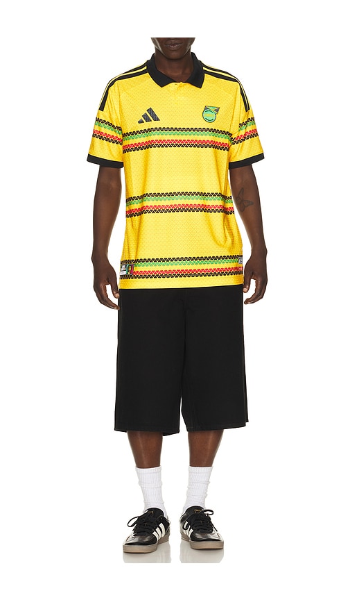  Adidas Originals Jff Jamaica 26 World Cup Jersey En Color Amarillo Talla L  (también En M, S, Xl/1x). 