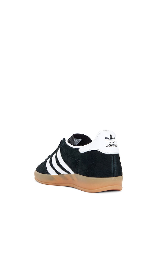 Adidas Originals Gazelle Indoor In Black. Size 9.5. Also In Mens 8.5 / Womens 9.5, Mens 9.5 / Womens 10.5, Mens 11 / Womens 12, Mens 12 / Womens 13, M 