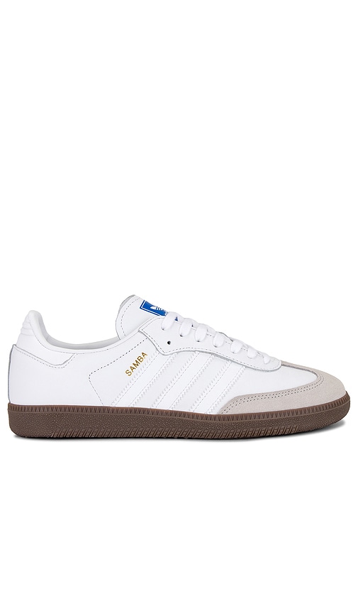 adidas Originals Samba Og Sneaker in White, White & Gum5