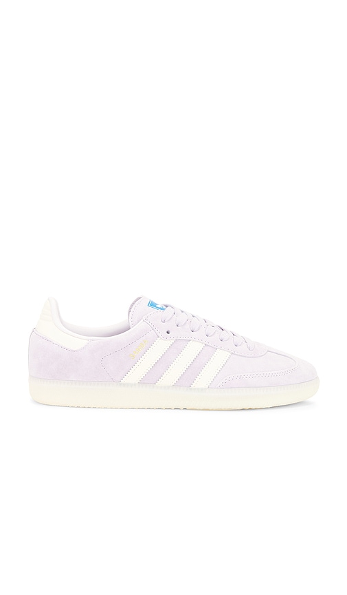 adidas Originals Samba Og Sneaker in Silver Dawn, Chalk White, & Off White