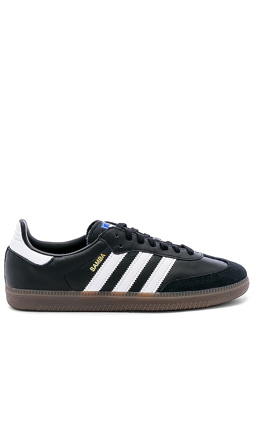 Product image of adidas Originals Samba OG in Black & White & Gum. Click to view full details