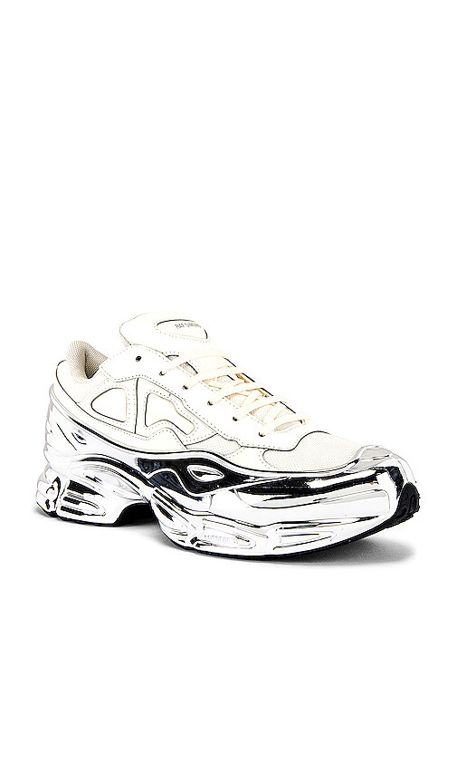 raf simons white silver