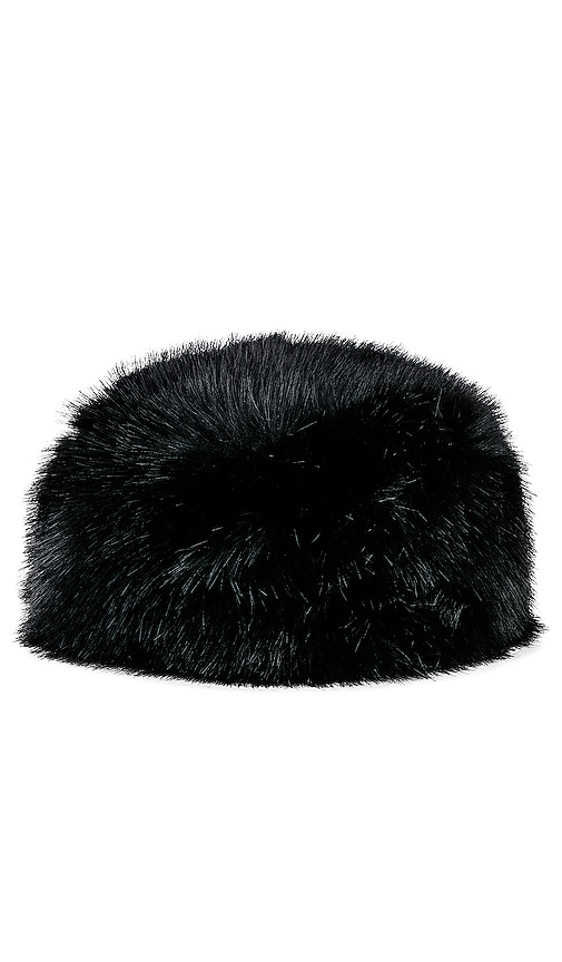 Shop Adrienne Landau Faux Fox Hat In Black