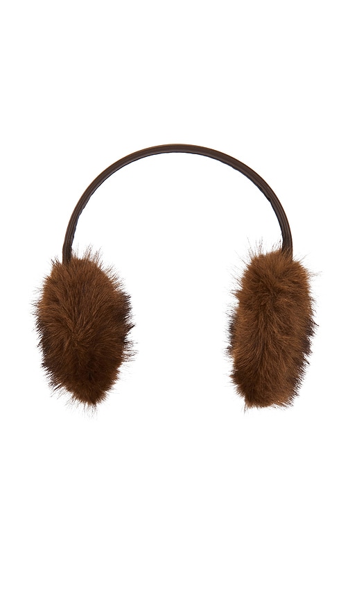 Adrienne Landau The Vee Earmuff In Brown