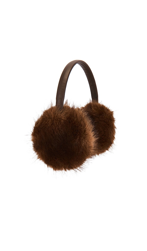 Adrienne Landau The Vee Earmuff In Brown