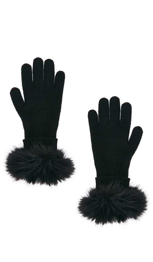 Adrienne Landau The Cashmere Glove In Green