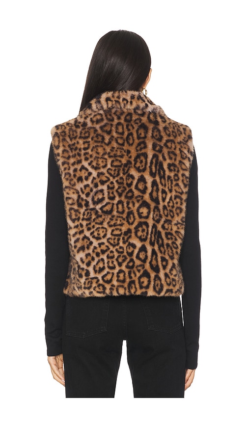  Adrienne Landau Weste Printed Rabbit In Brown. Größe S. Also In M, L. 