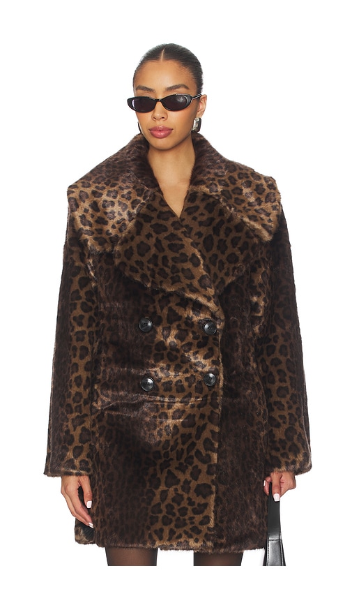 Adrienne Landau Elise Coat In Multi