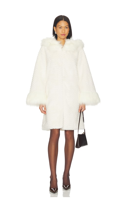 Adrienne Landau Cecilia Coat In White