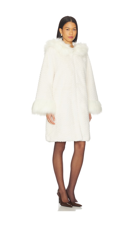 Adrienne Landau Cecilia Coat In White