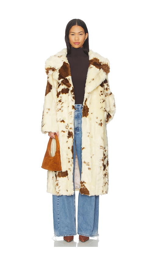 Adrienne Landau Catherine Coat In Neutral