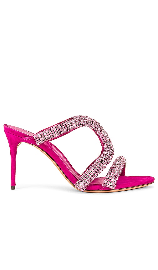 Alexandre Birman Cleo 85 Heel in Magenta & Swarovski Magenta