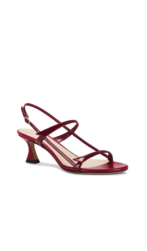 Alexandre Birman Tita Cage Slingback 60 In Heliconia Red