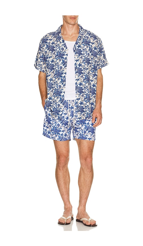  Arrels Barcelona Marmaris X Lazaro Rosa-violan Classic Swim Shorts In Blue In Blue. Size S. Also In M, L, Xl/1x. 