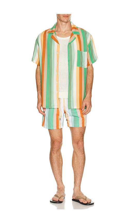  Arrels Barcelona Badeshorts Classic In Orange,green. Größe S. Also In M, L, Xl/1x. 