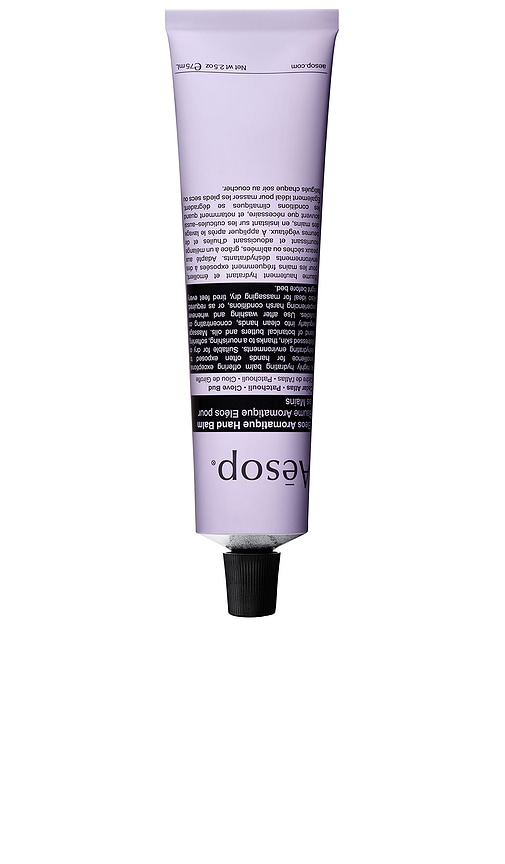Product image of Aesop Eleos Aromatique Hand Balm Tube. Click to view full details