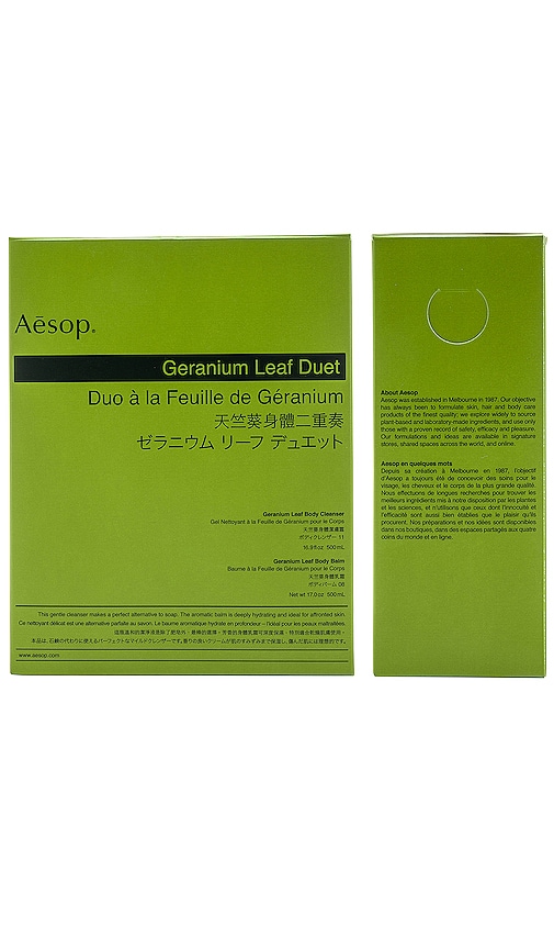 Aesop Geranium Leaf Duet | REVOLVE