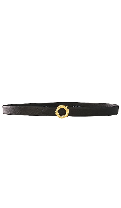 AUREUM Black & Gold Motif Belt in Black | REVOLVE